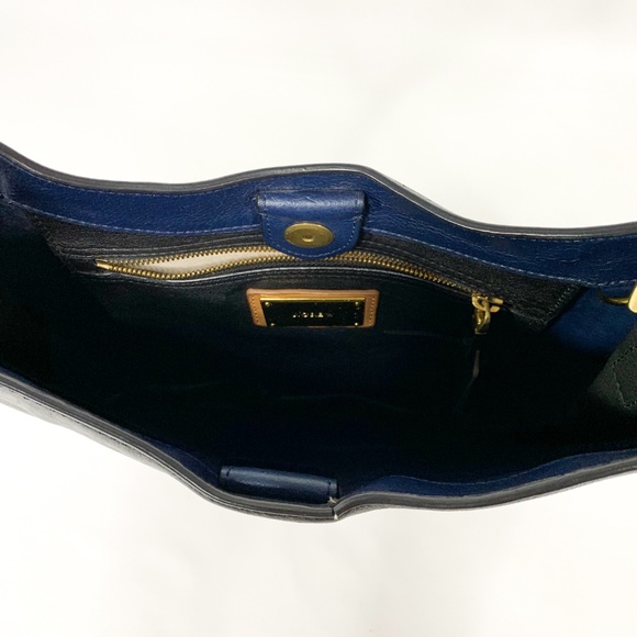 J. CREW Goodwinn Hobo Black Leather Single Strap - Picture 7 of 7